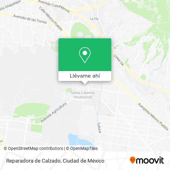 Mapa de Reparadora de Calzado