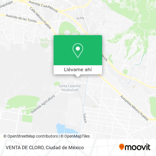 Mapa de VENTA DE CLORO