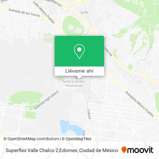 Mapa de Superflex Valle Chalco 2,Edomex