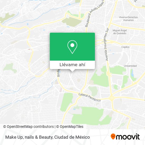 Mapa de Make Up, nails & Beauty