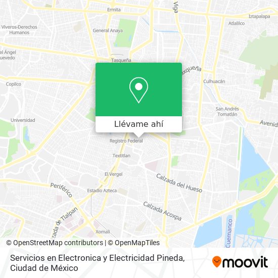 Mapa de Servicios en Electronica y Electricidad Pineda