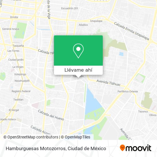 Mapa de Hamburguesas Motozorros