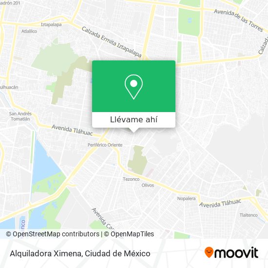 Mapa de Alquiladora Ximena