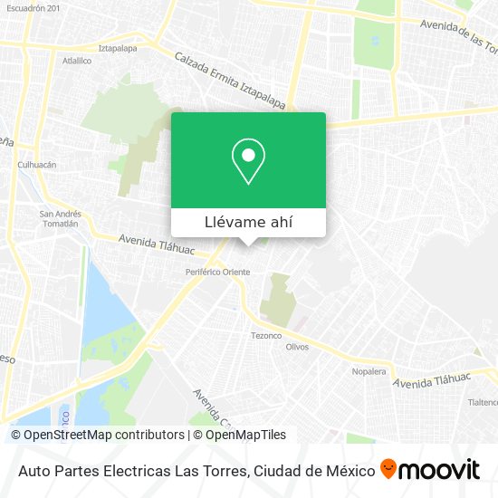 Mapa de Auto Partes Electricas Las Torres