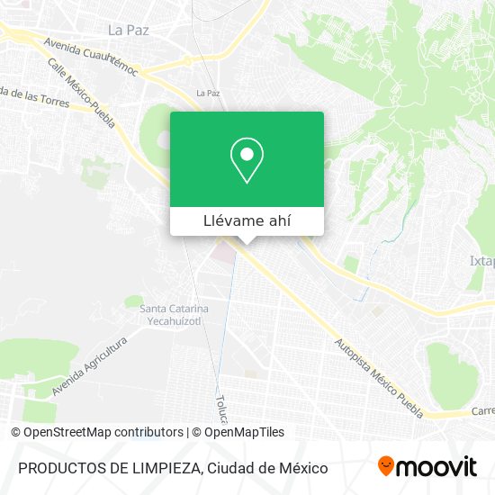 Mapa de PRODUCTOS DE LIMPIEZA