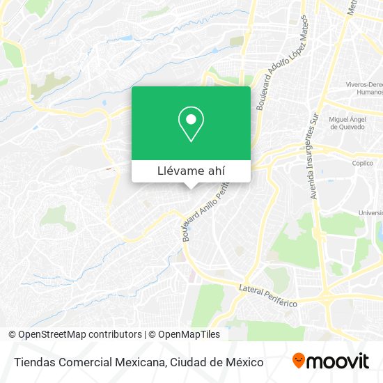 Mapa de Tiendas Comercial Mexicana