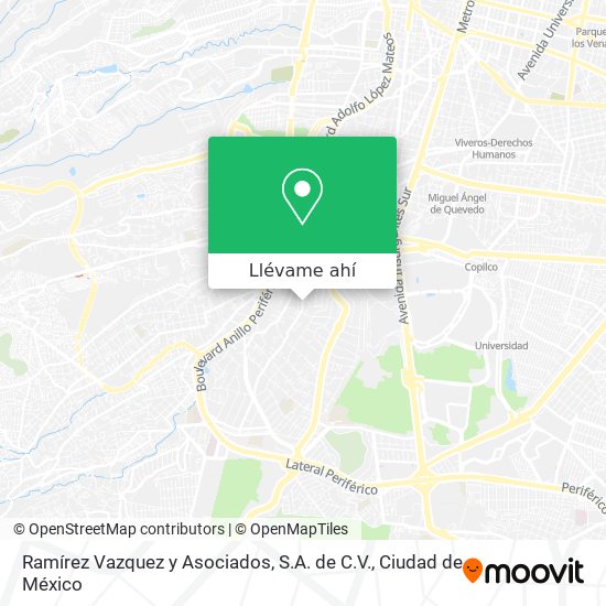 Mapa de Ramírez Vazquez y Asociados, S.A. de C.V.