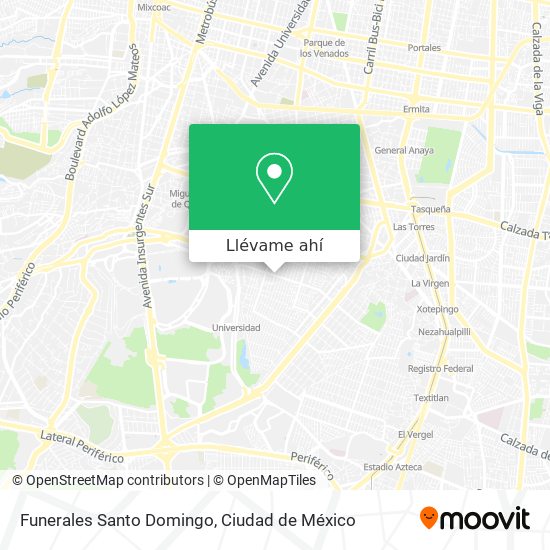 Mapa de Funerales Santo Domingo