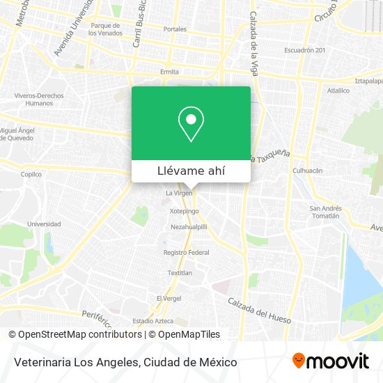 Mapa de Veterinaria Los Angeles