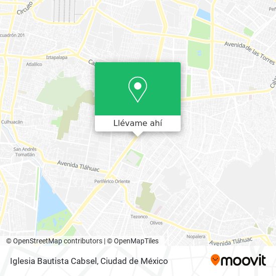 Mapa de Iglesia Bautista Cabsel