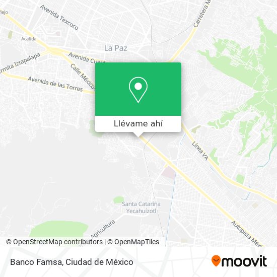 Mapa de Banco Famsa