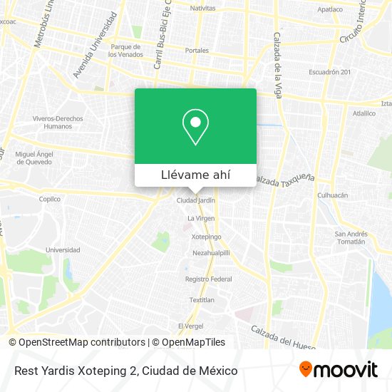 Mapa de Rest Yardis Xoteping 2