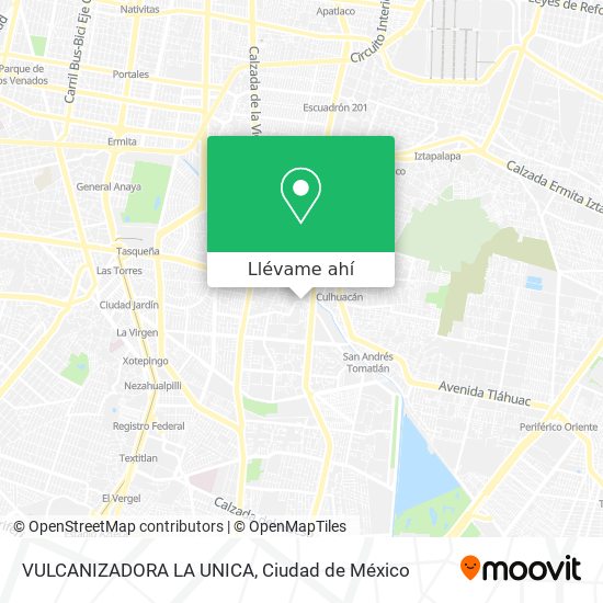 Mapa de VULCANIZADORA LA UNICA