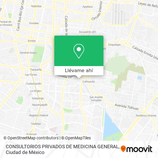 Mapa de CONSULTORIOS PRIVADOS DE MEDICINA GENERAL