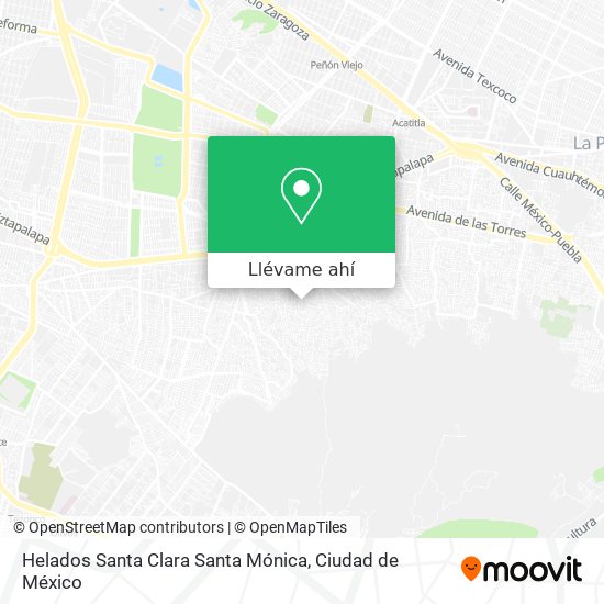 Mapa de Helados Santa Clara Santa Mónica