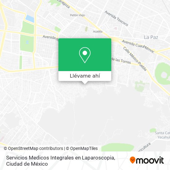 Mapa de Servicios Medicos Integrales en Laparoscopia