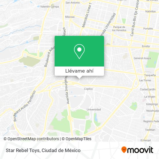 Mapa de Star Rebel Toys