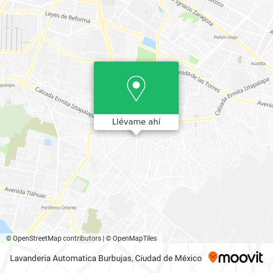 Mapa de Lavanderia Automatica Burbujas