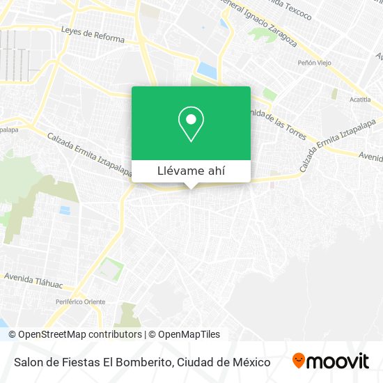 Mapa de Salon de Fiestas El Bomberito