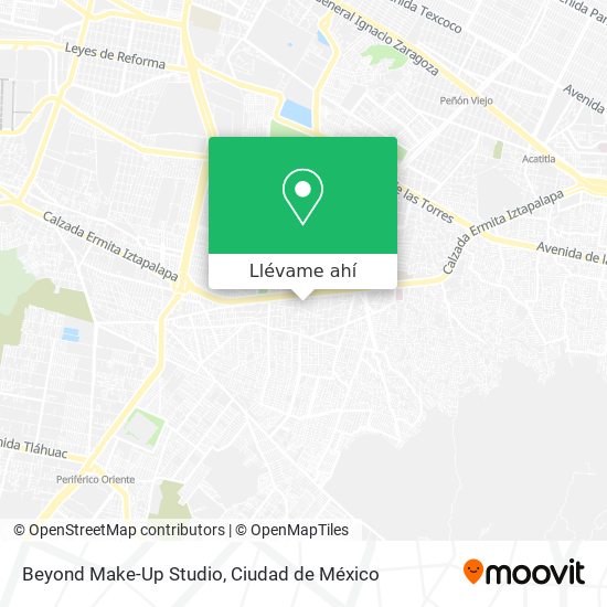 Mapa de Beyond Make-Up Studio