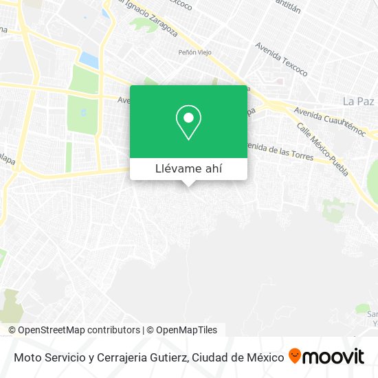 Mapa de Moto Servicio y Cerrajeria Gutierz