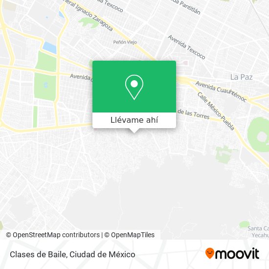 Mapa de Clases de Baile