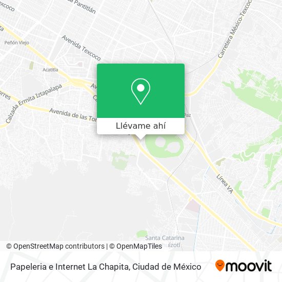Mapa de Papeleria e Internet La Chapita