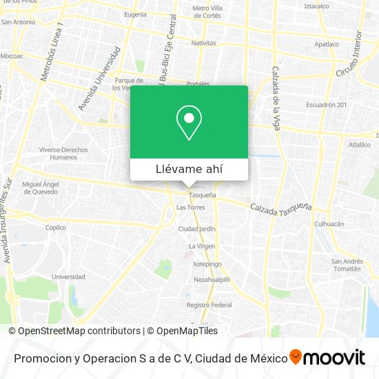 Mapa de Promocion y Operacion S a de C V