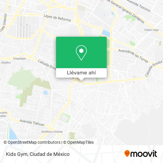 Mapa de Kids Gym