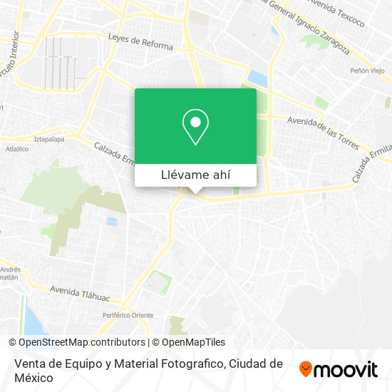 Mapa de Venta de Equipo y Material Fotografico