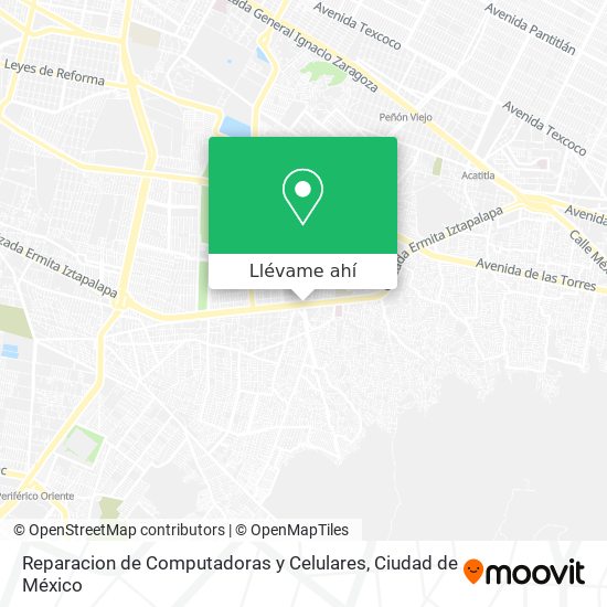 Mapa de Reparacion de Computadoras y Celulares