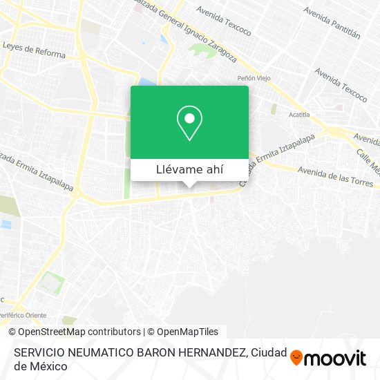 Mapa de SERVICIO NEUMATICO BARON HERNANDEZ