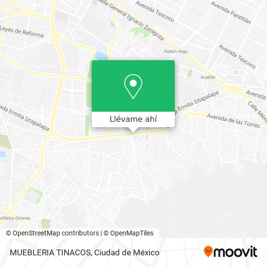 Mapa de MUEBLERIA TINACOS