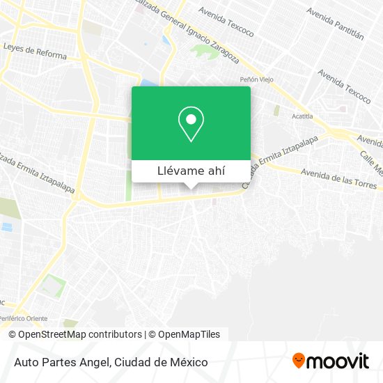 Mapa de Auto Partes Angel