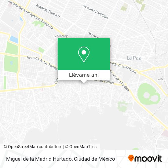 Mapa de Miguel de la Madrid Hurtado