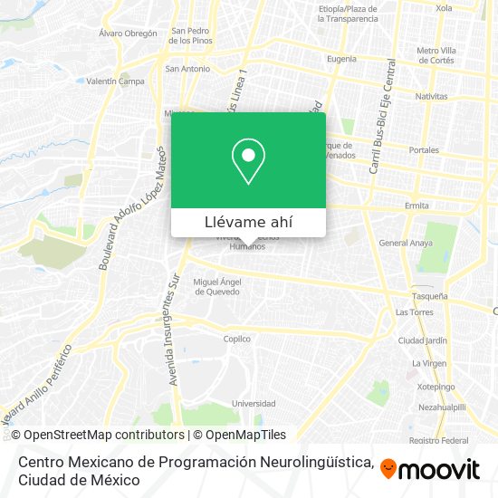 Mapa de Centro Mexicano de Programación Neurolingüística