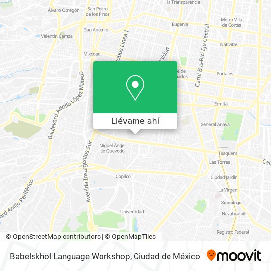 Mapa de Babelskhol Language Workshop