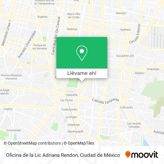 Mapa de Oficina de la Lic Adriana Rendon