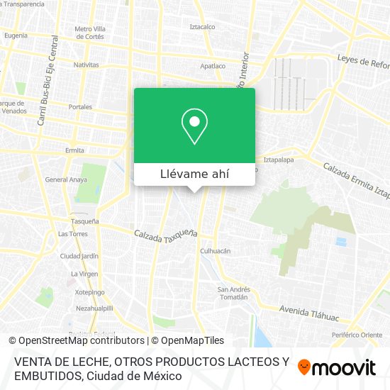 Mapa de VENTA DE LECHE, OTROS PRODUCTOS LACTEOS Y EMBUTIDOS