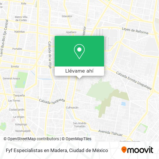 Mapa de Fyf Especialistas en Madera