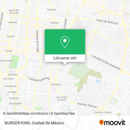 Mapa de BURGER KING