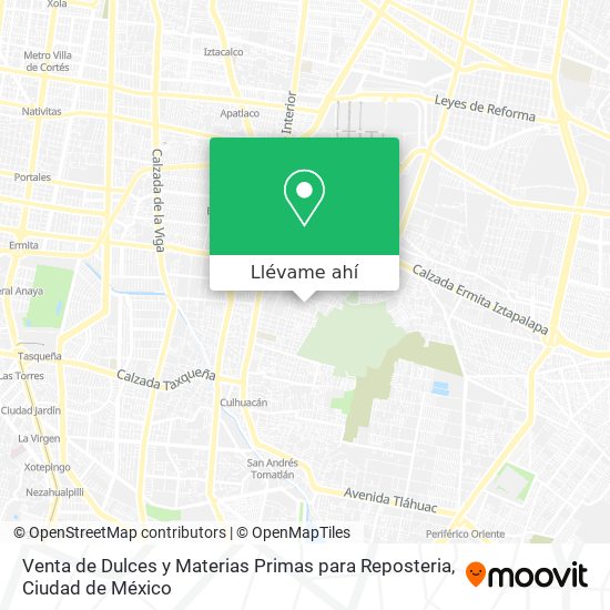 Mapa de Venta de Dulces y Materias Primas para Reposteria