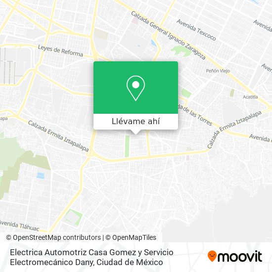 Mapa de Electrica Automotriz Casa Gomez y Servicio Electromecánico Dany