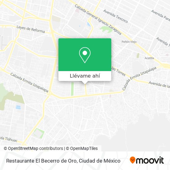 Mapa de Restaurante El Becerro de Oro