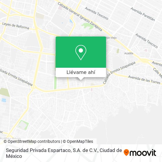 Mapa de Seguridad Privada Espartaco, S.A. de C.V.