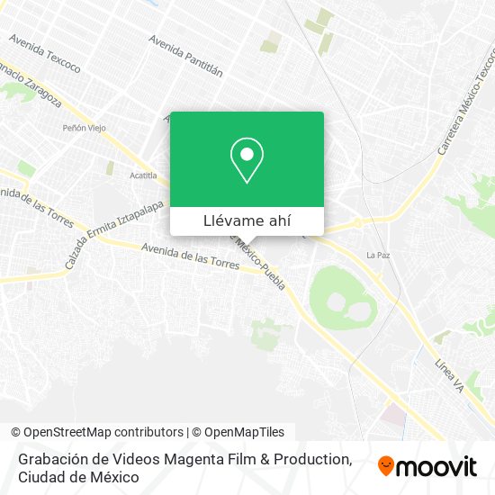 Mapa de Grabación de Videos Magenta Film & Production