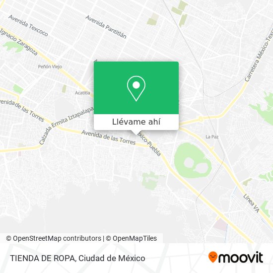 Mapa de TIENDA DE ROPA