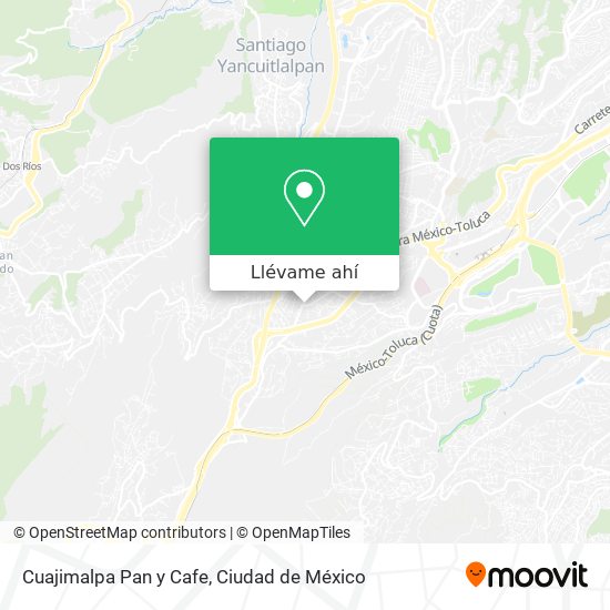 Mapa de Cuajimalpa Pan y Cafe