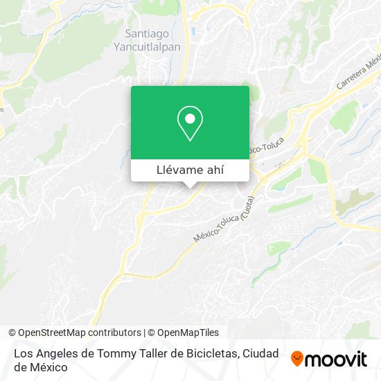Mapa de Los Angeles de Tommy Taller de Bicicletas
