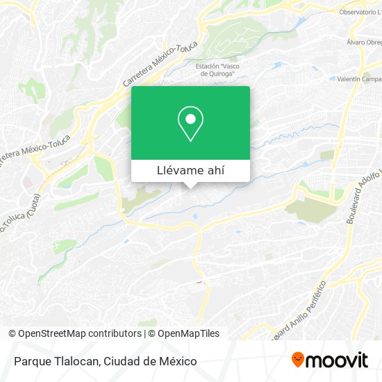 Mapa de Parque Tlalocan